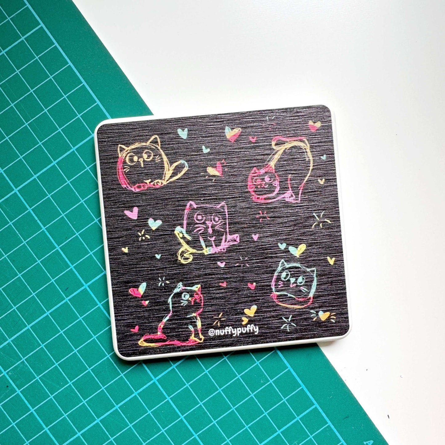 Patterned Catstone Coasters