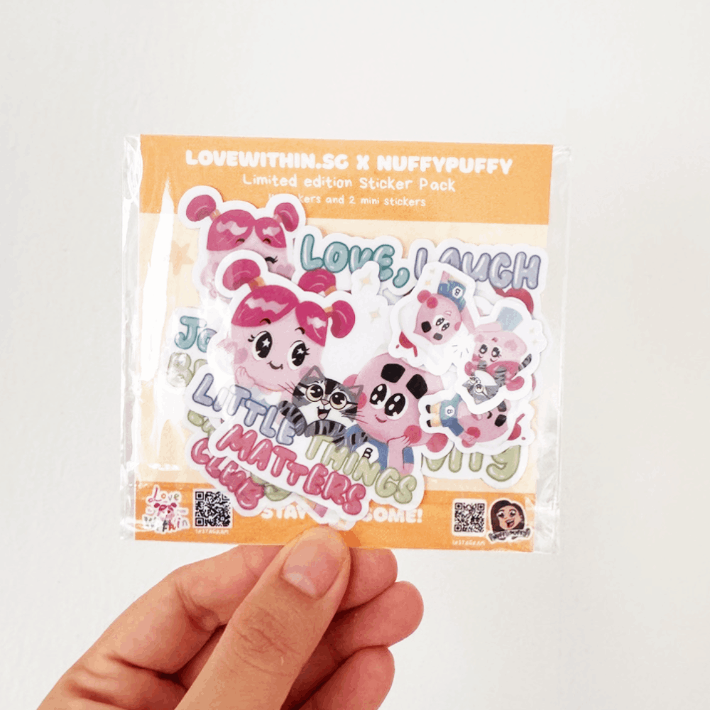 LoveWithin.SG x Nuffypuffy Sticker pack