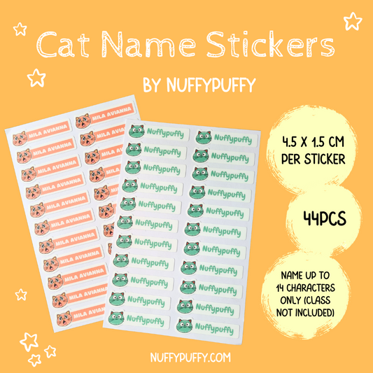 Cat Sticker Label