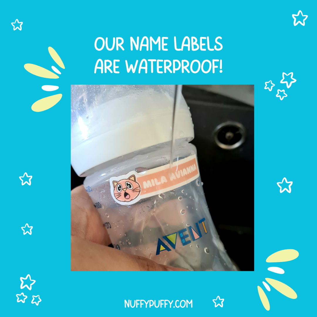 Flower Kitties Name Sticker