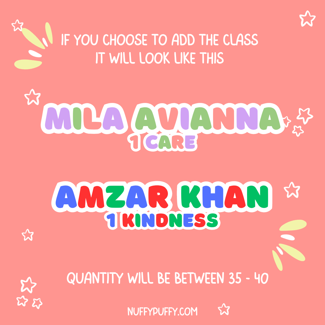 Colourful Name Sticker