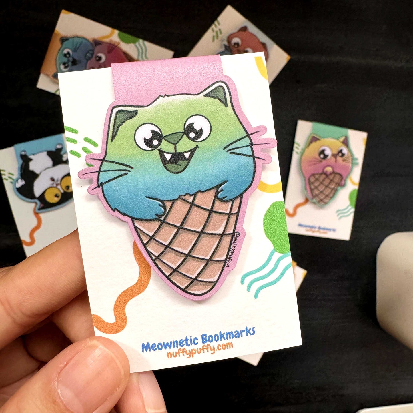 Magnetic Bookmark - Lime Blueberry