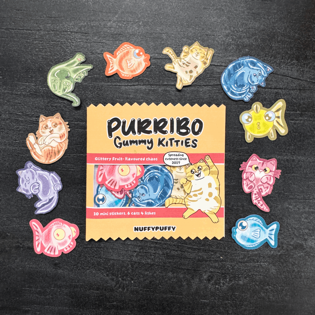 Gummy Kitties Mini Stickers